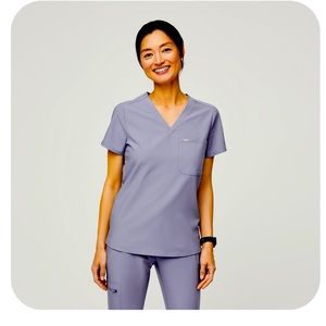 Figs Women’s scrubs - Vapor Blue Space Dye